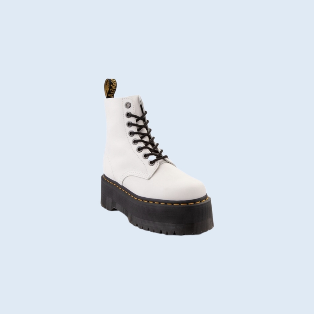 White Jadon Platform Doc Marten Boots